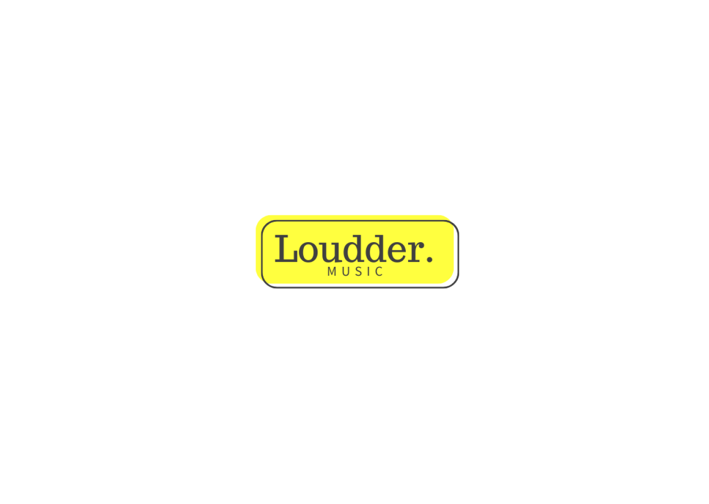 project for Loudder Music with logo